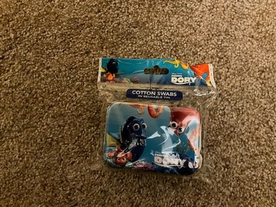 Vtg 2016 Finding Dory Cotton Swabs Embossed Tin Disney Pixar SEALED PACKAGE NOS