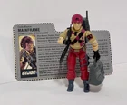 Vintage GI Joe Mainframe v2 1986 Special Mission Brazil Complete + File Card