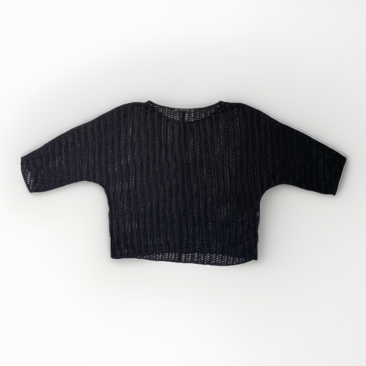 ZARA BASIC Off-shoulder Oversized Semi-Cropped Ch… - image 1