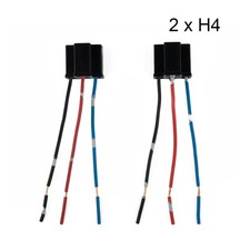 10 Grams Socket 12/24V 2pcs 3 Pin Accessories Connector H4 Replacement