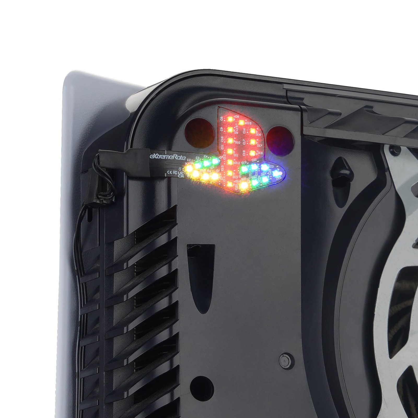 Logo LED pour PS5 et accessoire déco multicolore pour console édition disque