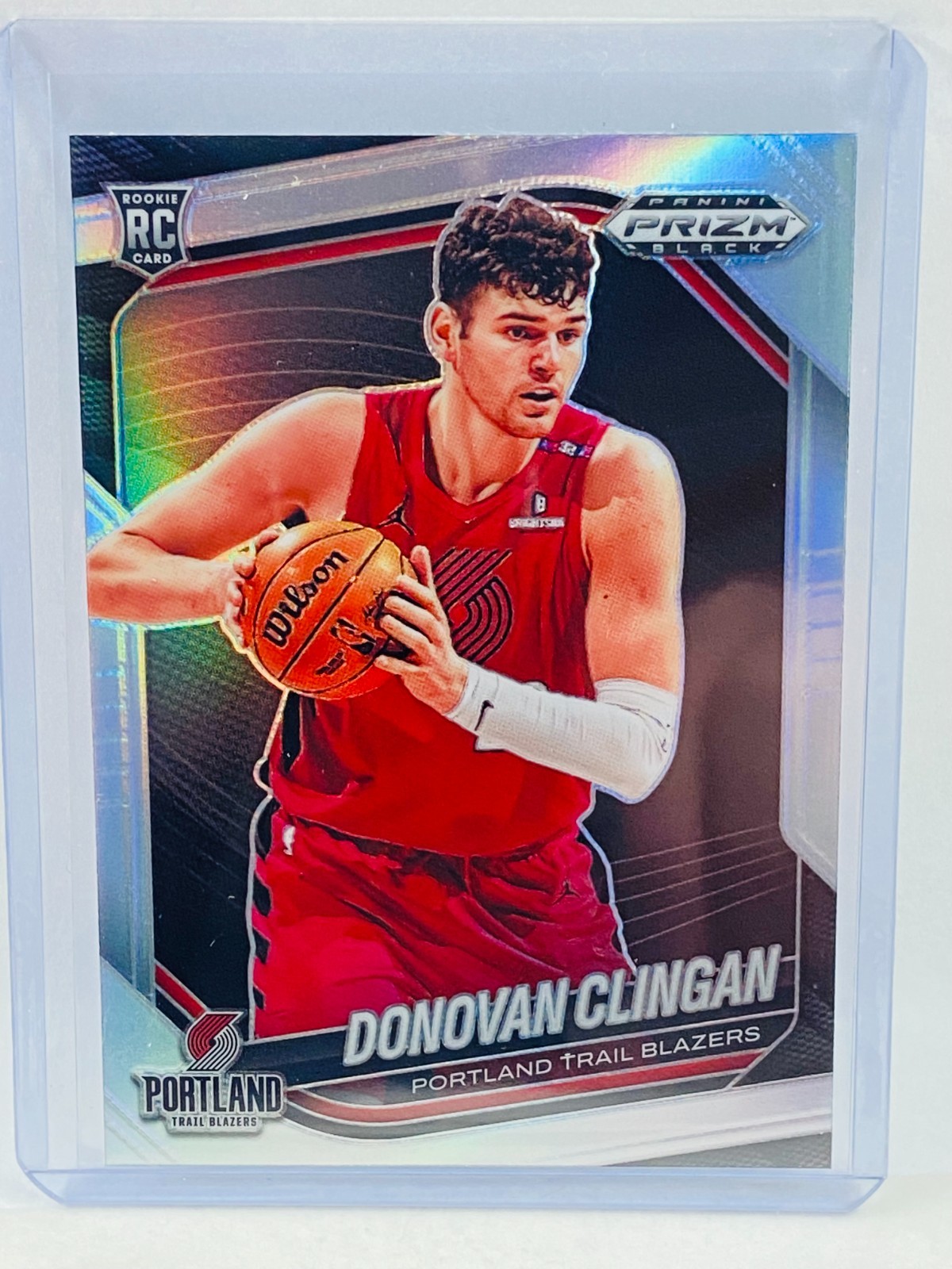 2024-25 Panini Prizm Black Donovan Clingan RC Silver #131