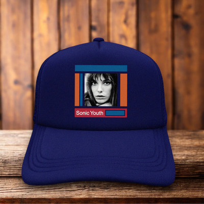 1996 Sonic Youth Mens Trucker Hat Navy Je T'aime Moi Non Plus 80s Alt Rock