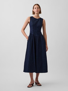 sachin and babi light blue dress Hutch Drop Waist Sleeveless Maxi Dress