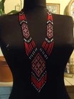 Ukrainian Handmade Jewelry Beaded Necklace, Gerdan,  Ukraine