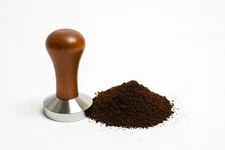 Espresso Coffee Tamper Chrome And Wood