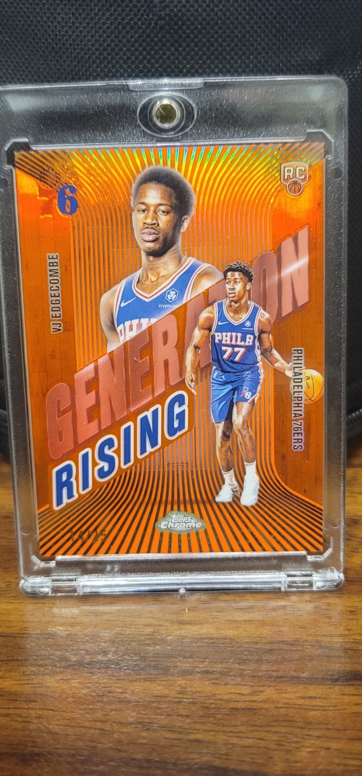 2025 Topps Chrome #GR-3 VJ Edgecombe Generation Rising Orange RC #d 14/25