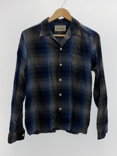 WACKO MARIA Flannel Shirt S Rayon BLU Ombre Check