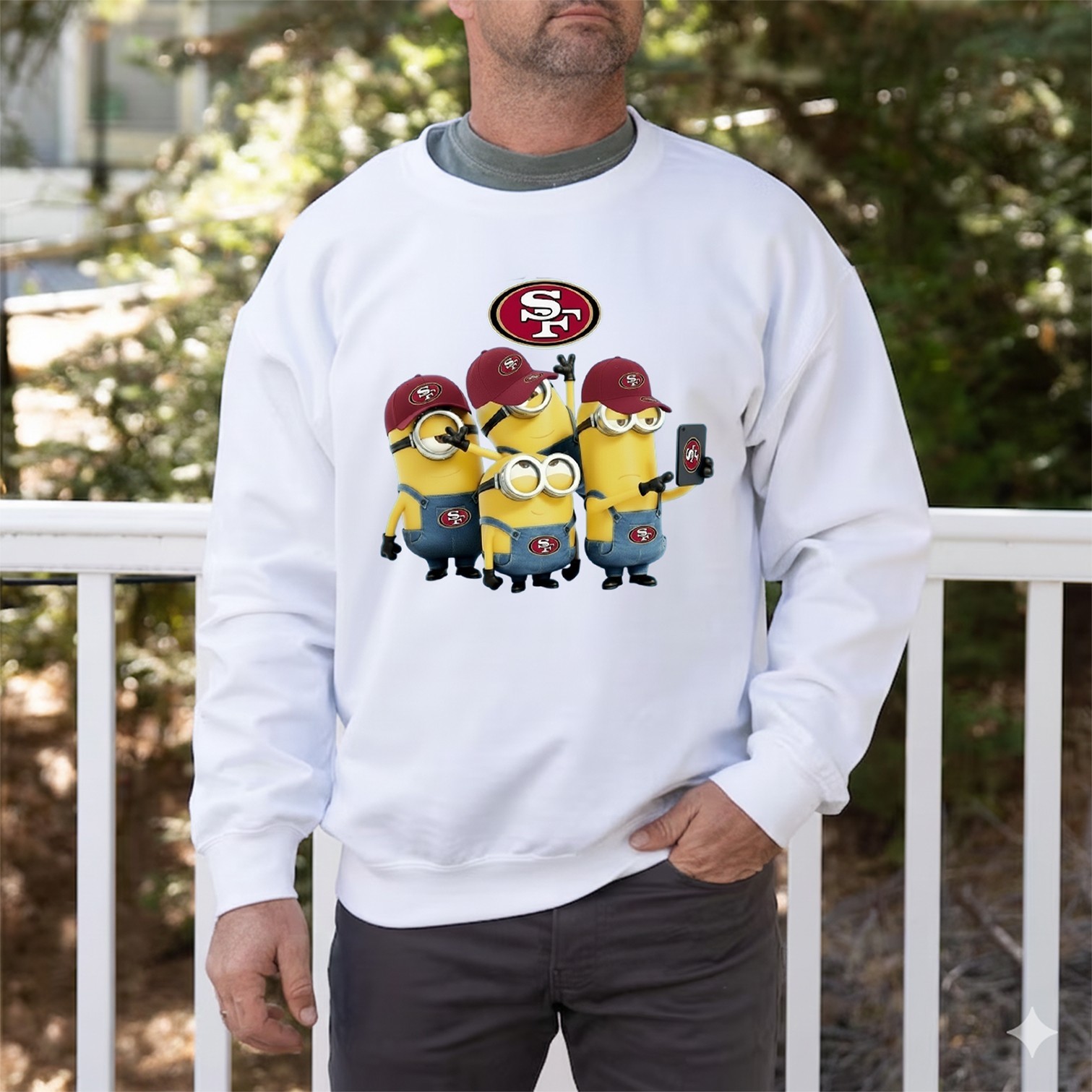 San Francisco 49ers Minions NFL Football Unisex Sweatshirt, Full Size