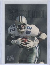 EMMITT SMITH 1993 ULTRA LEAGUE LEADERS INSERT CARD DALLAS COWBOYS
