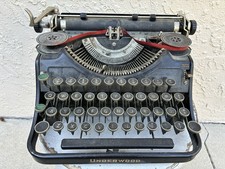 Vintage 1930  Underwood Portable 4 Base Typewriter - FAIR CONDITION thumbnail