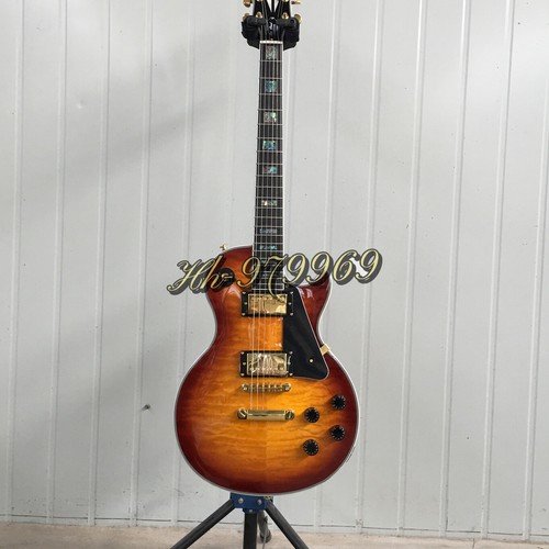 【59 Ristampa】Chitarra Elettrica Ispirata a LP - Finitura Tabacco Burst/Corpo in Mogano - Foto 2 di 9