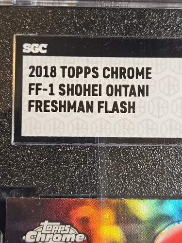 2018 SHOHEI OHTANI RC SGC 10 GM Topps Chrome Freshman Flash FF-1 46784 ~1stB - Picture 3 of 7