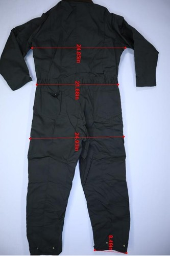 Vintage NOS Key Imperial Men Green Keep Warm Quilted Insulated Coveralls XL Long - Picture 6 of 10