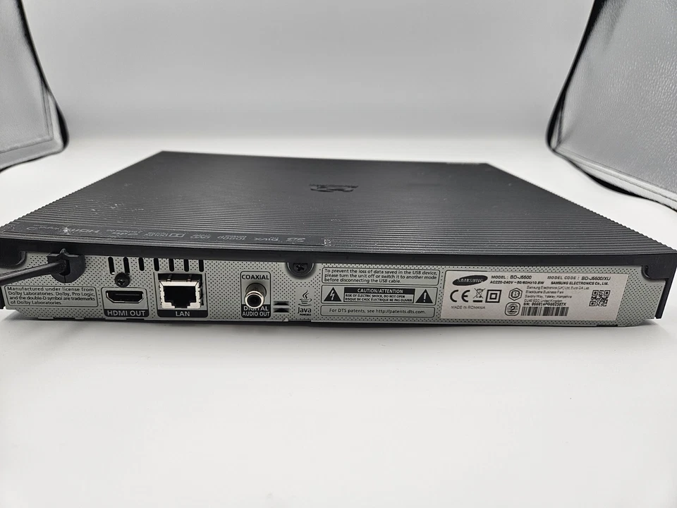 Samsung BD-J5500 Smart 3D Blu-Ray Player HDMI 1080p Full HD Dolby True HD Black - Image 4 of 4