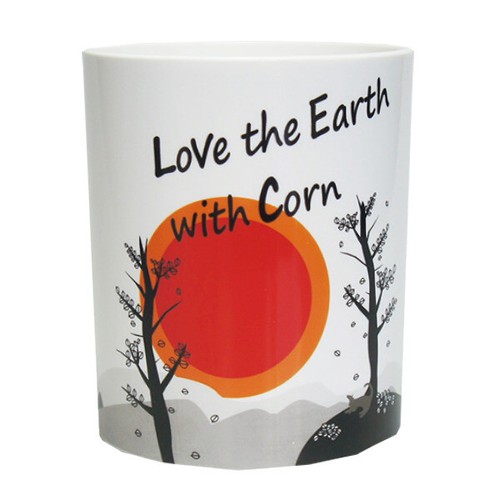 Taza de café de 400 ml con mango libre de BPA hecha de maíz PLA no tóxico para la salud - Imagen 6 de 6