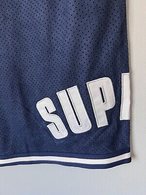 Supreme Ultrasuede Mesh Shorts - Size Large - Navy Blue Supreme Ultrasuede Mesh Shorts - Size Large - Navy Blue