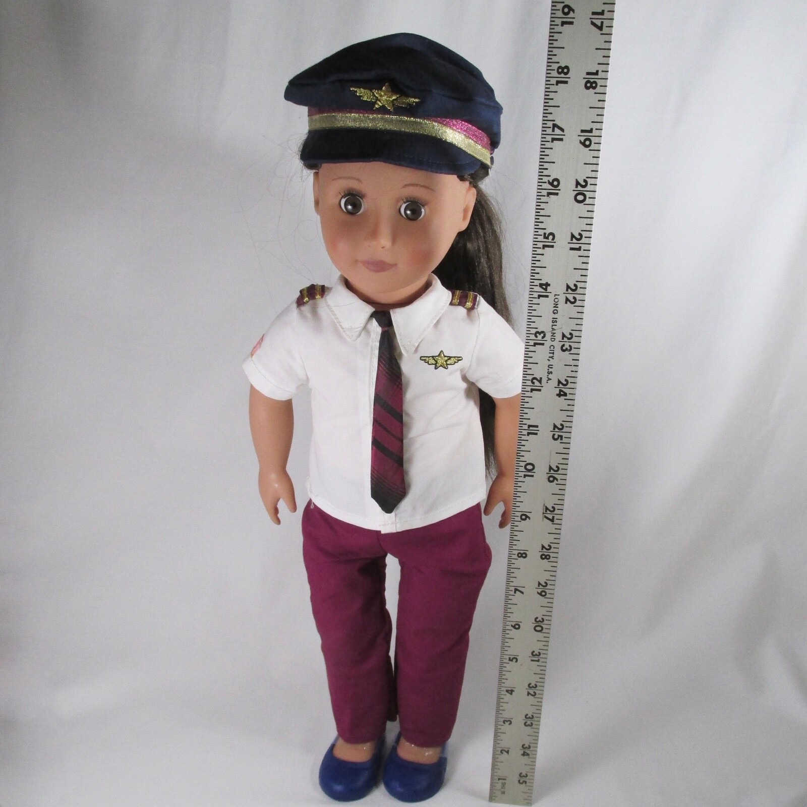 Our Generation 18" Doll Kaihily Hawaaian Airline Pilot Professional Collection 