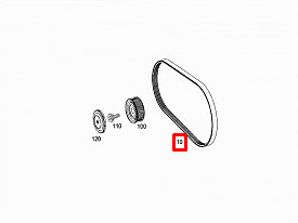Genuine OEM Mercedes-Benz Part a 003 993 73 96 V-ribbed Belt for 