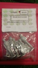 Pewter RARE Slot Track figures Team Managers as shown LOC 6