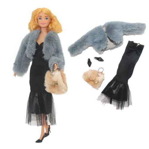 For 11.5" 1/6 Doll Clothes Outfits Accessories Short Sweater, Shoe, Bag Set - Afbeelding 1 van 15