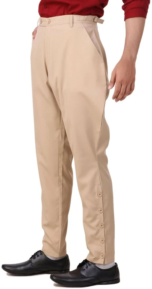 Calça masculina fantasia cosplay vitoriana steampunk Jodhpur - Imagem 2 de 4