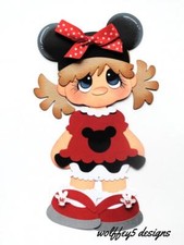 ELITE4U girl DISNEY premade paper piecing scrapbook diecut piece album page 3D