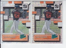 (2) 2022 Donruss Jairo Pomares Rated Prospect Rapture + Vector Giants RP-5