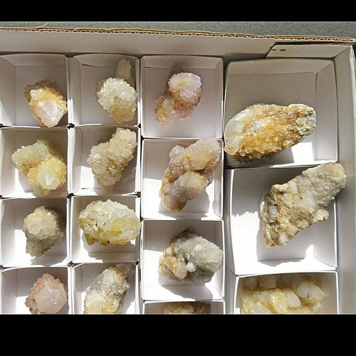 SPIRIT QUARTZ Cactus Crystal Citrine and White Wholesale 34 pcs CCFlat60 - Picture 5 of 9
