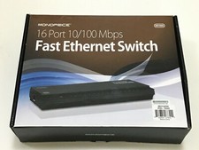 Monoprice MEH160SK 16 Port 10/100 Mbps Fast Ethernet Switch