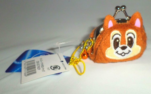 New Disney Japan Chip n Dale Mini Coin Purse Pouch - NWT - Rare - Picture 4 of 4