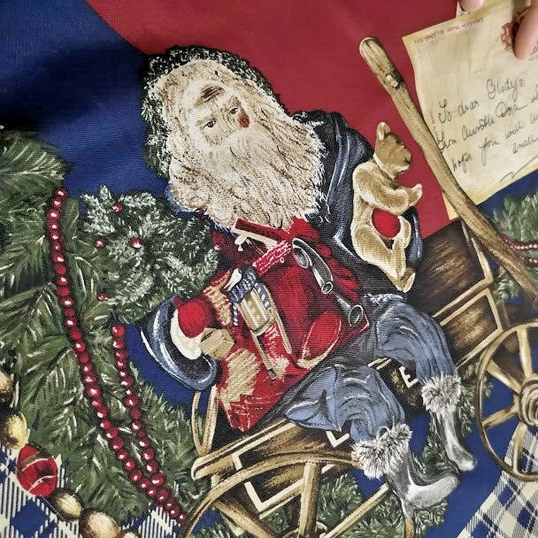 R101 Ralph Lauren Red Sangria Scarf Collectible Christmas Vintage