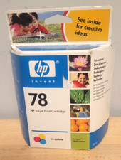 HP 78 Genuine Ink Cartridge Original Ink. Expired 2004. New Old Stock.