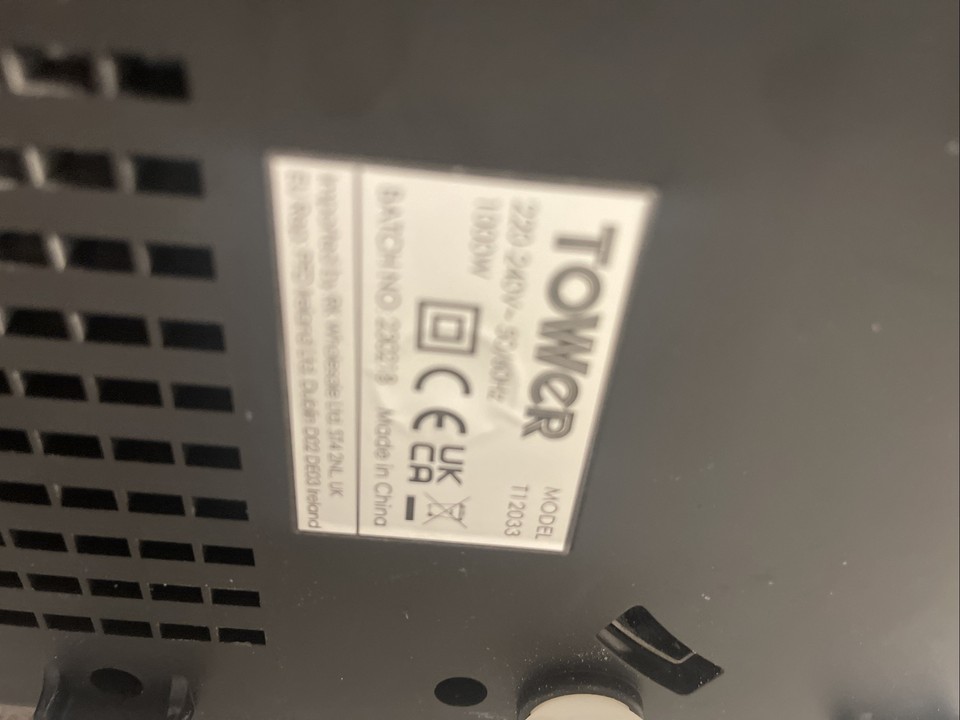 Tower T12033 1000 W Stand Mixer Black Food Mixer Kitchen M4