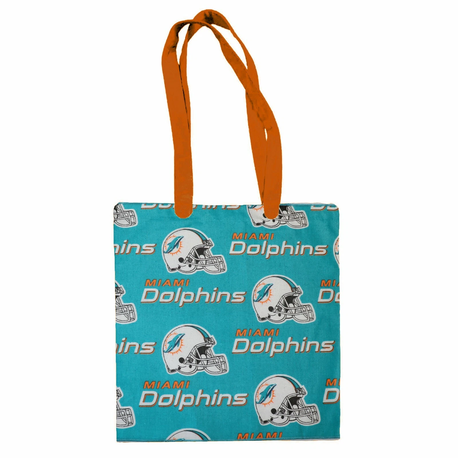 Miami Dolphins Cotton Canvas Tote Bag