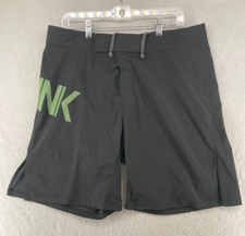 Brink Mens Board Shorts 36 Black Logo USA MADE Swim