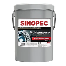 SINOPEC RED MP LITHIUM GREASE #2, 35 LB, 5 GALLON DRUM, RED MULTIPURPOSE