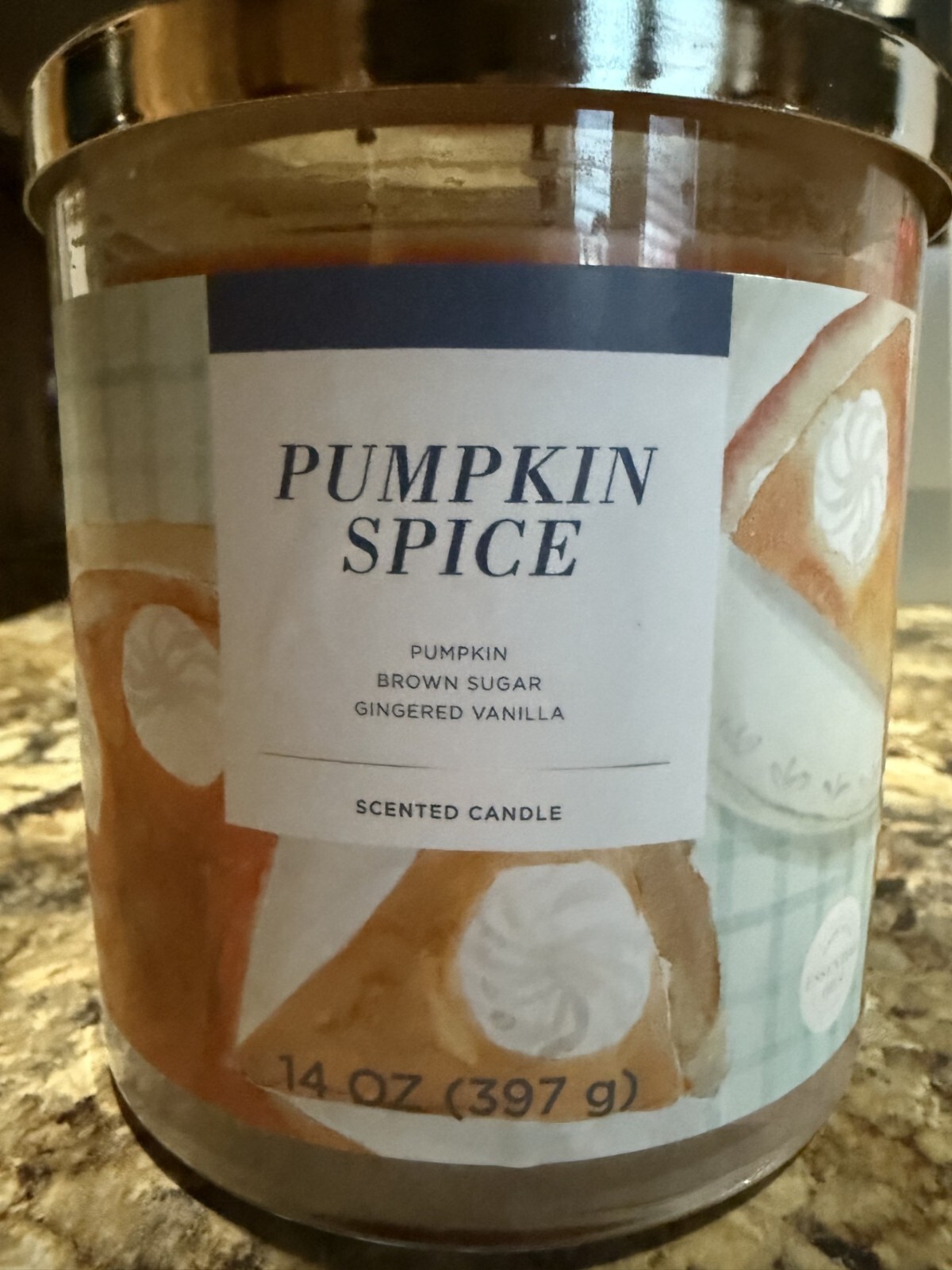 Sonoma 14oz Three-Wick Pumpkin Spice Scented Candle