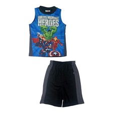 Marvel Avengers Boys' Heroes 2-pc Short Set  4, 5, 6, 7