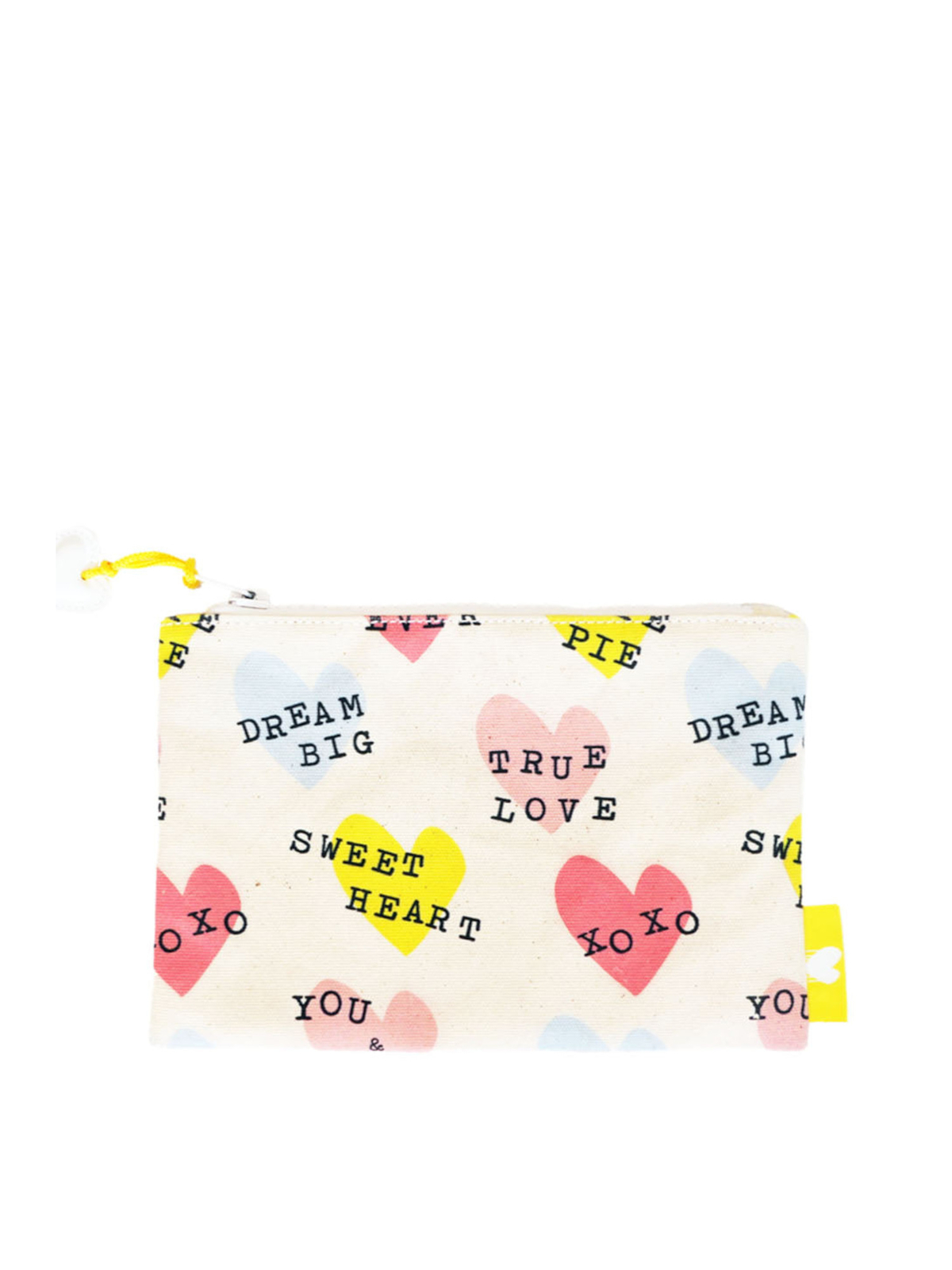 Женская белая холщовая сумка без бретелек с принтом KERRI ROSENTHAL сбоку