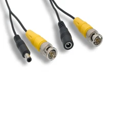 Kentek 150ft CCTV DVR BNC Video/Power Cable Cord 26AWG for Security Camera White