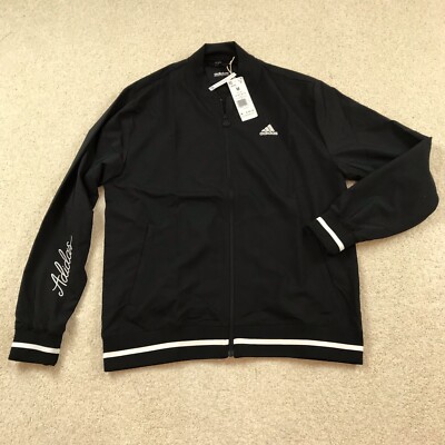 【adidas】SCRIBBLE WOVEN JACKET ジャケット Adidas Scribble Jacket Mens Medium Black New Full ZIp IJ6442