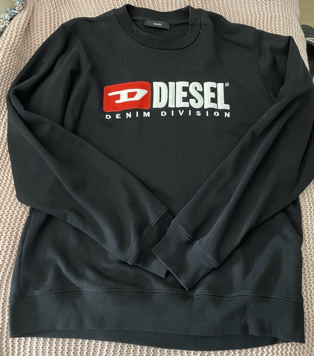 Womens Diesel Size Small Sweatshirt Black (8-12)