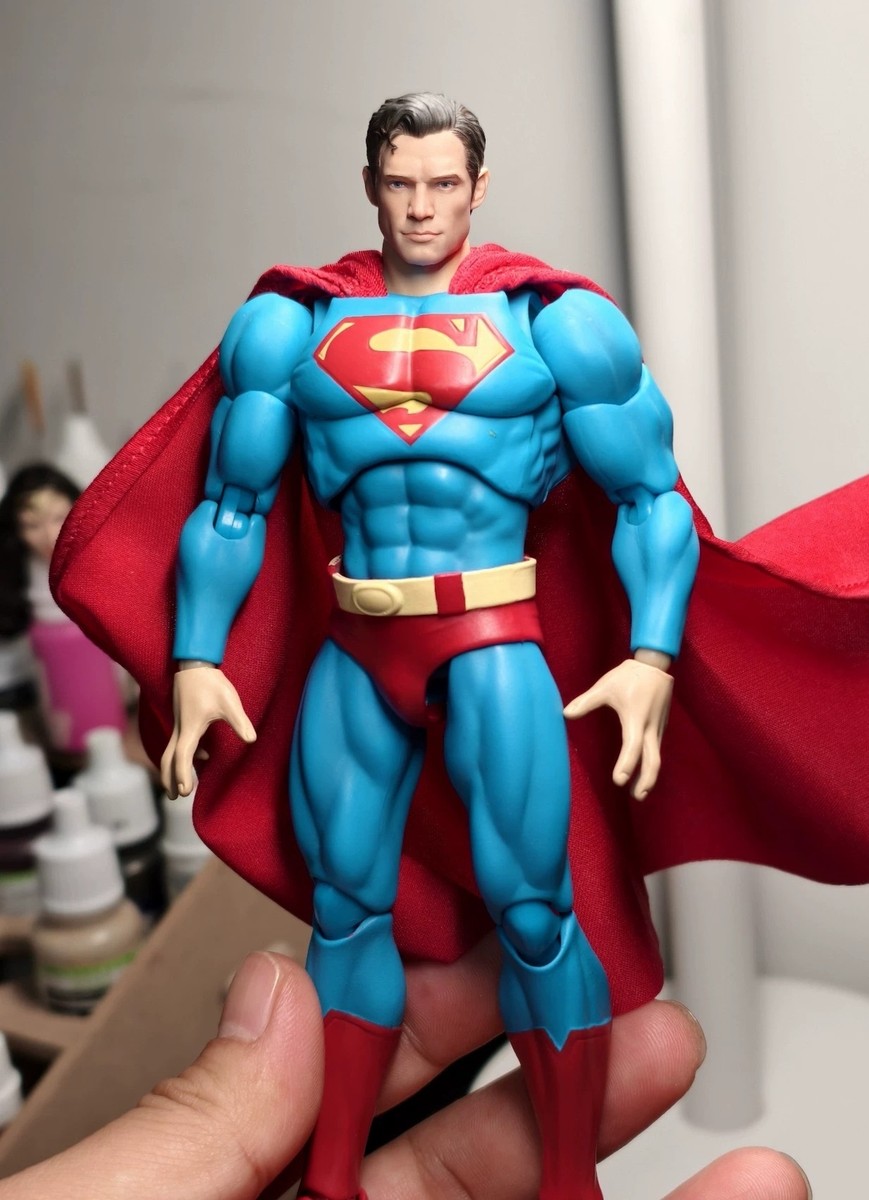 Painted 1/12 David Corenswet Superman Clark Head Sculpt Fit 6'' ML
