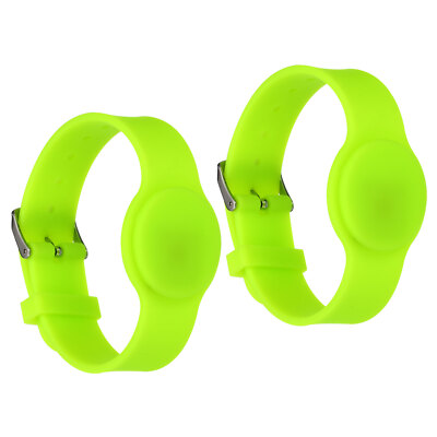 RFID Silikon Armband 2 Pack 13.56MHZ Smart IC Karte Armband Handgelenk Band Grün