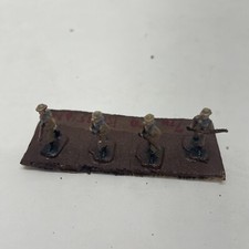 4 Vintage Toy Lead Soldiers 7th Co. Russian  .5" Tall