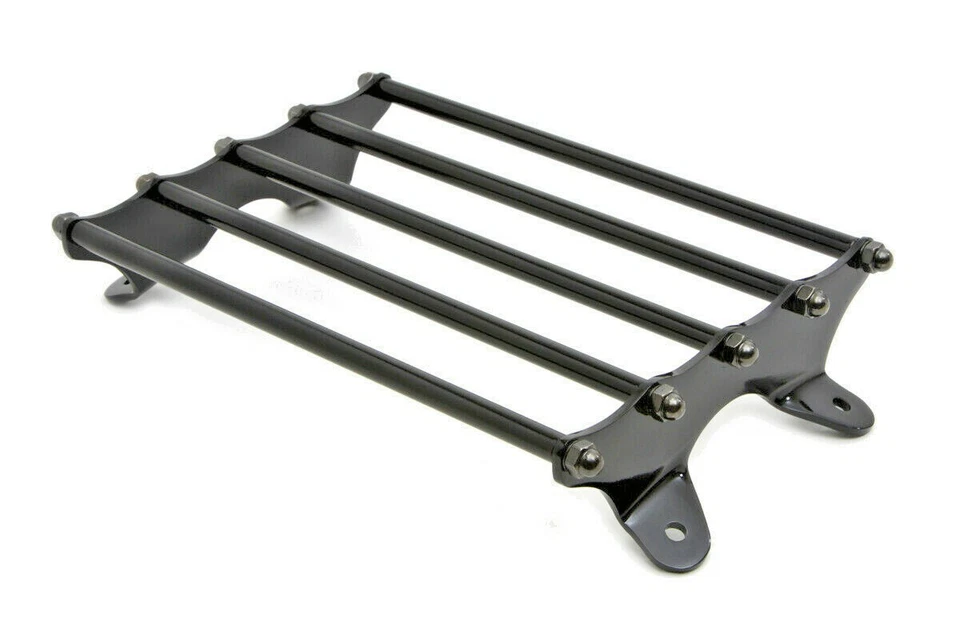 Harley Luggage Rack EL FL Vintage Black Rear Fender 1936-1957 V-Twin 49-0832 Y2 - Image 3 of 4