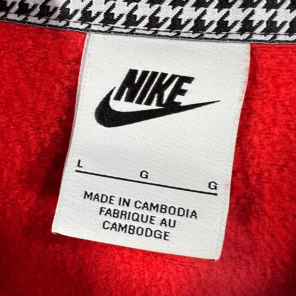 Nike Sweatshirt Womens Large Orange Long Sleeve 1/4 Zip Mock Neck Pullover - Image 3 of 4