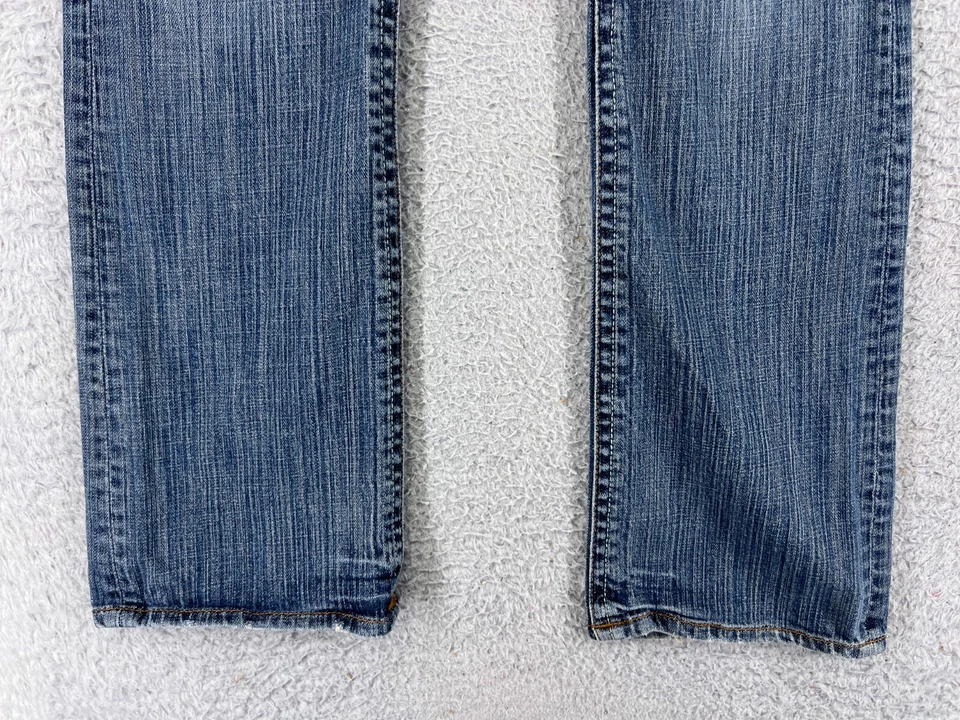 VINTAGE Gadzooks Pants Womens 27 Blue Denim Boot Cut Flap Pocket Cotton 26x29 - Image 2 of 4