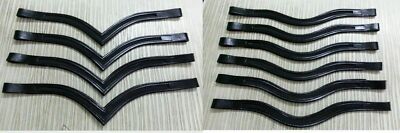 Set 6 x 1 Leather Empty Channel Bridle Brow-band All Size & Shape For Horse.